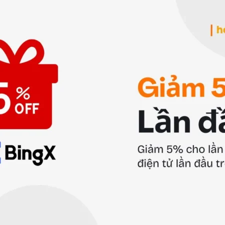 Giảm 5% cho lần mua tiền điện tử lần đầu trên BingX